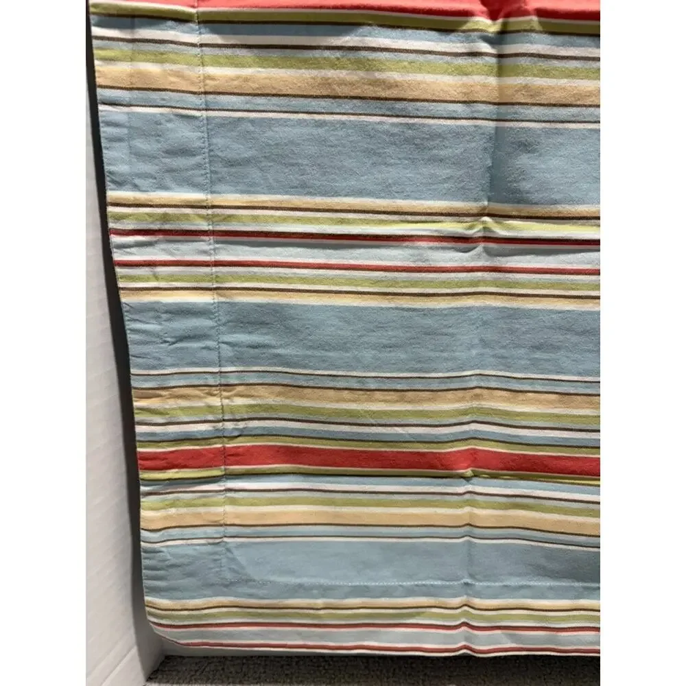 Pottery Barn Duvet Cover King Doyle Stripe Organic (Flaw) 4 Pillow Cover Shams